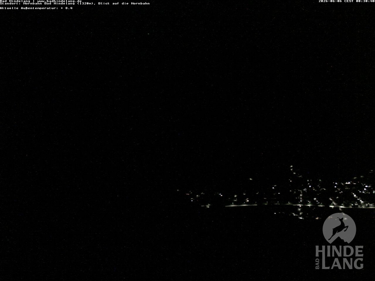 Archiv Foto Webcam Aussicht auf Bad Hindelang von der Hornbahn Bergstation