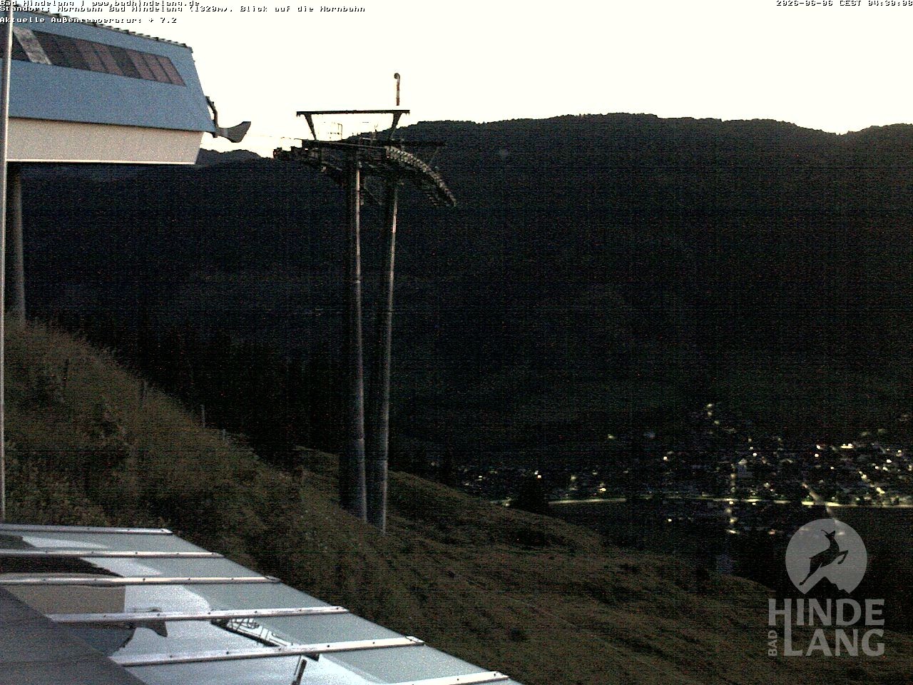 Archiv Foto Webcam Aussicht auf Bad Hindelang von der Hornbahn Bergstation