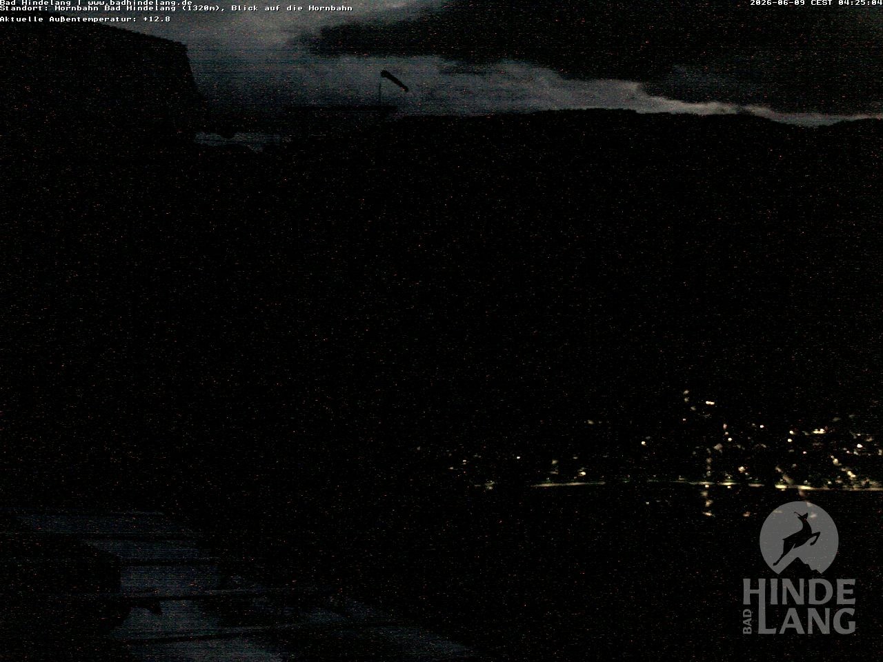 Archiv Foto Webcam Aussicht auf Bad Hindelang von der Hornbahn Bergstation