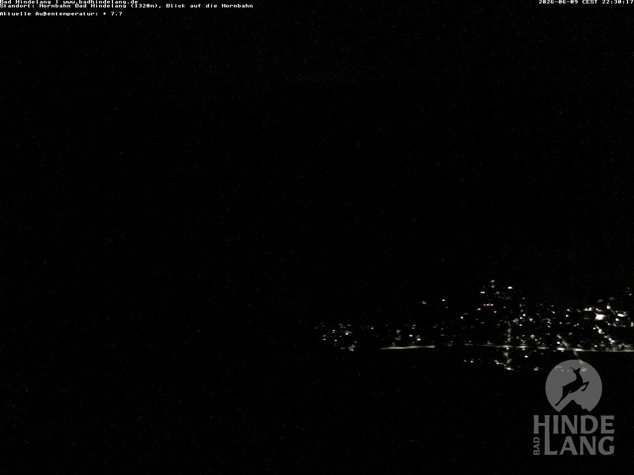 Archiv Foto Webcam Aussicht auf Bad Hindelang von der Hornbahn Bergstation
