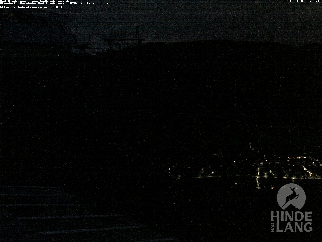 Archiv Foto Webcam Aussicht auf Bad Hindelang von der Hornbahn Bergstation
