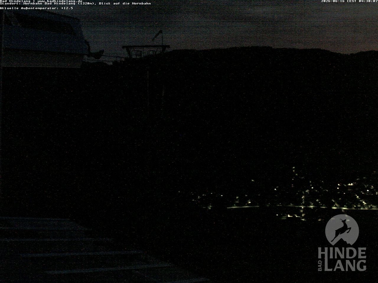 Archiv Foto Webcam Aussicht auf Bad Hindelang von der Hornbahn Bergstation