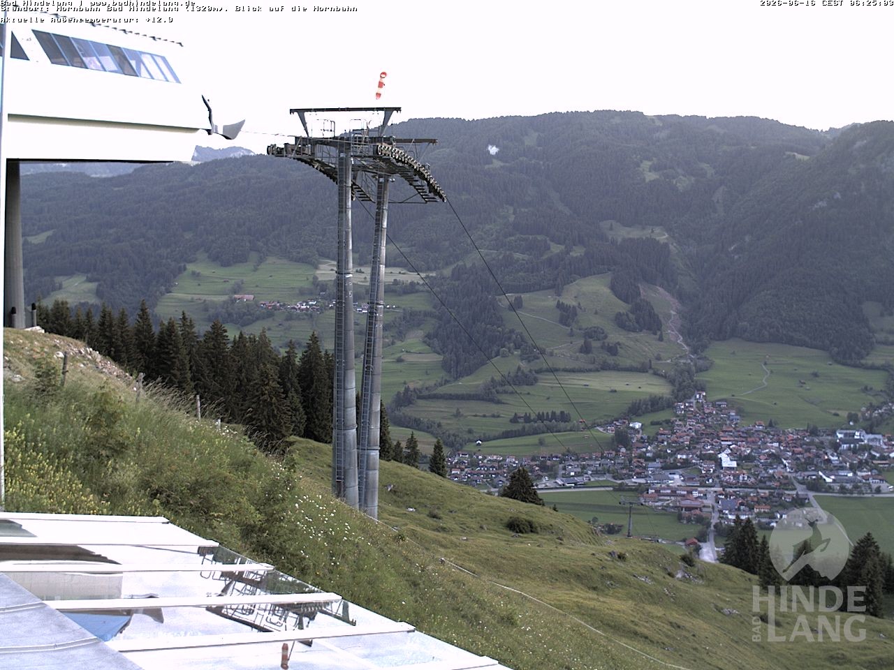 Archived image Webcam Mountain station Hornbahn