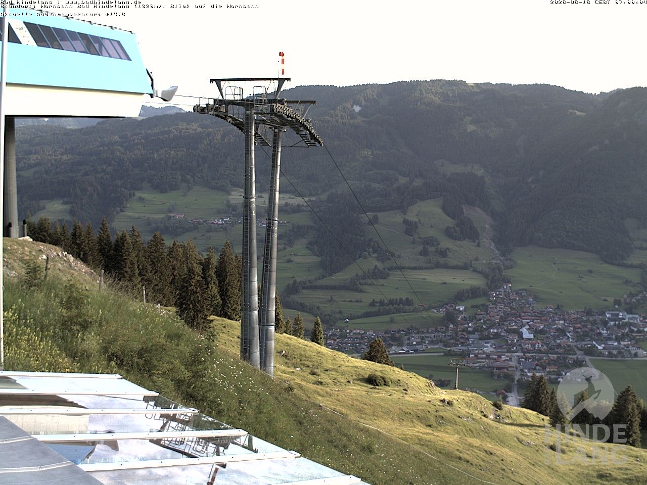 Archived image Webcam Mountain station Hornbahn