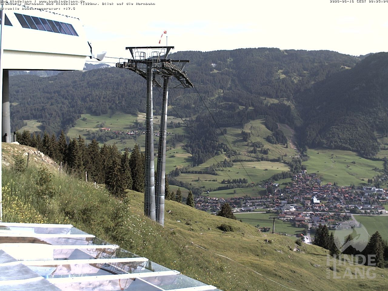Archived image Webcam Mountain station Hornbahn