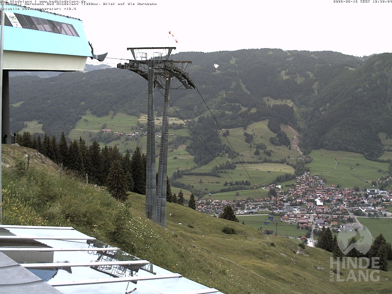 Archived image Webcam Mountain station Hornbahn
