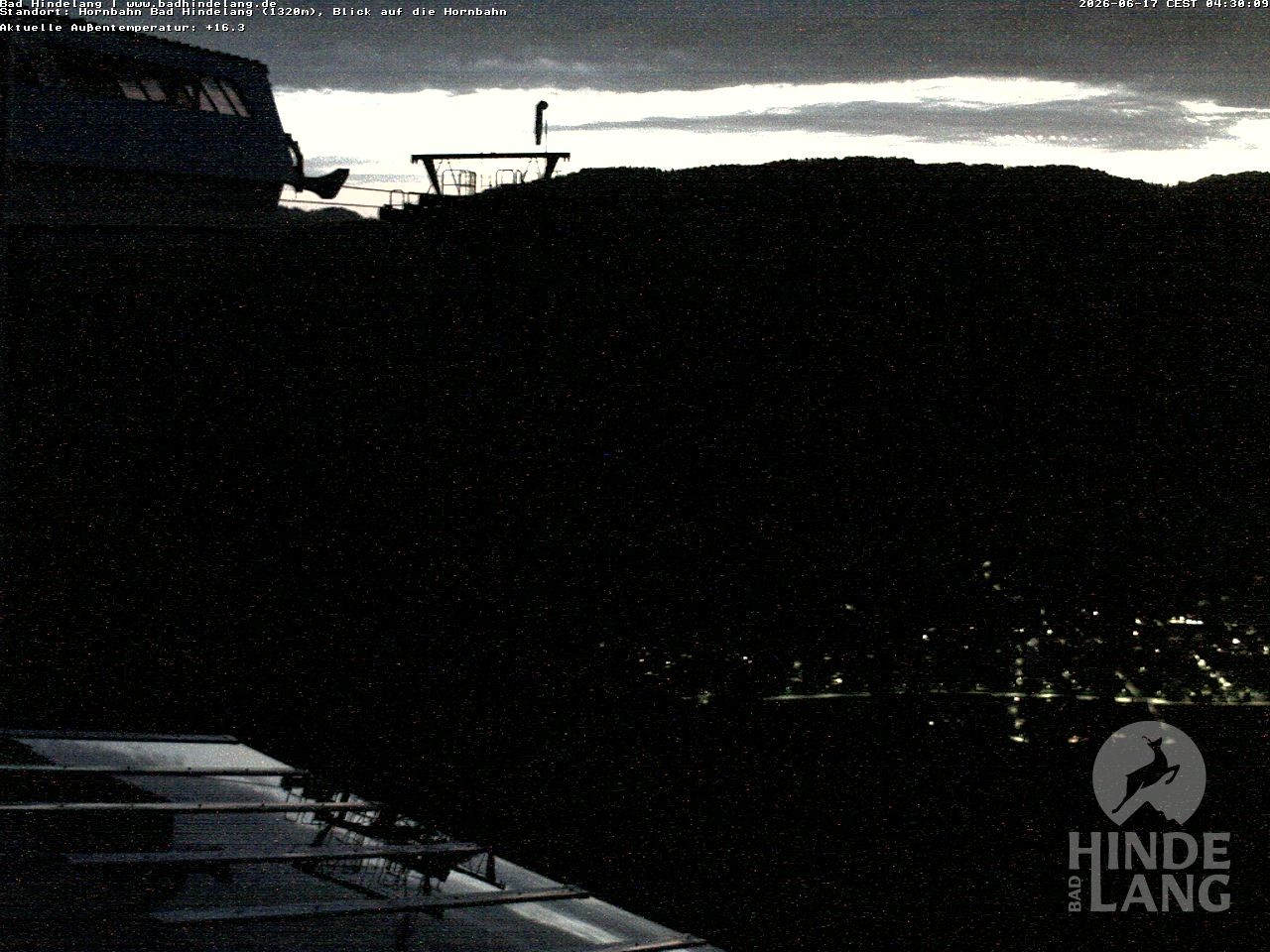 Archived image Webcam Mountain station Hornbahn