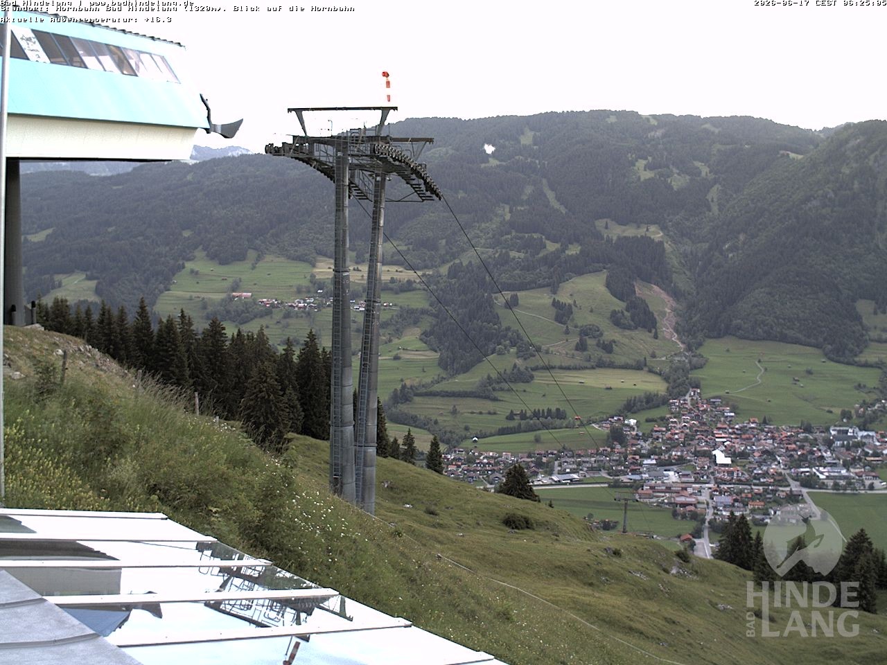 Archived image Webcam Mountain station Hornbahn