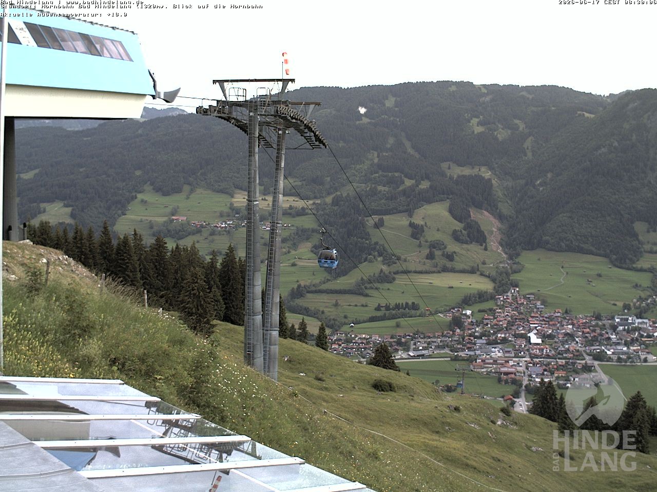 Archived image Webcam Mountain station Hornbahn