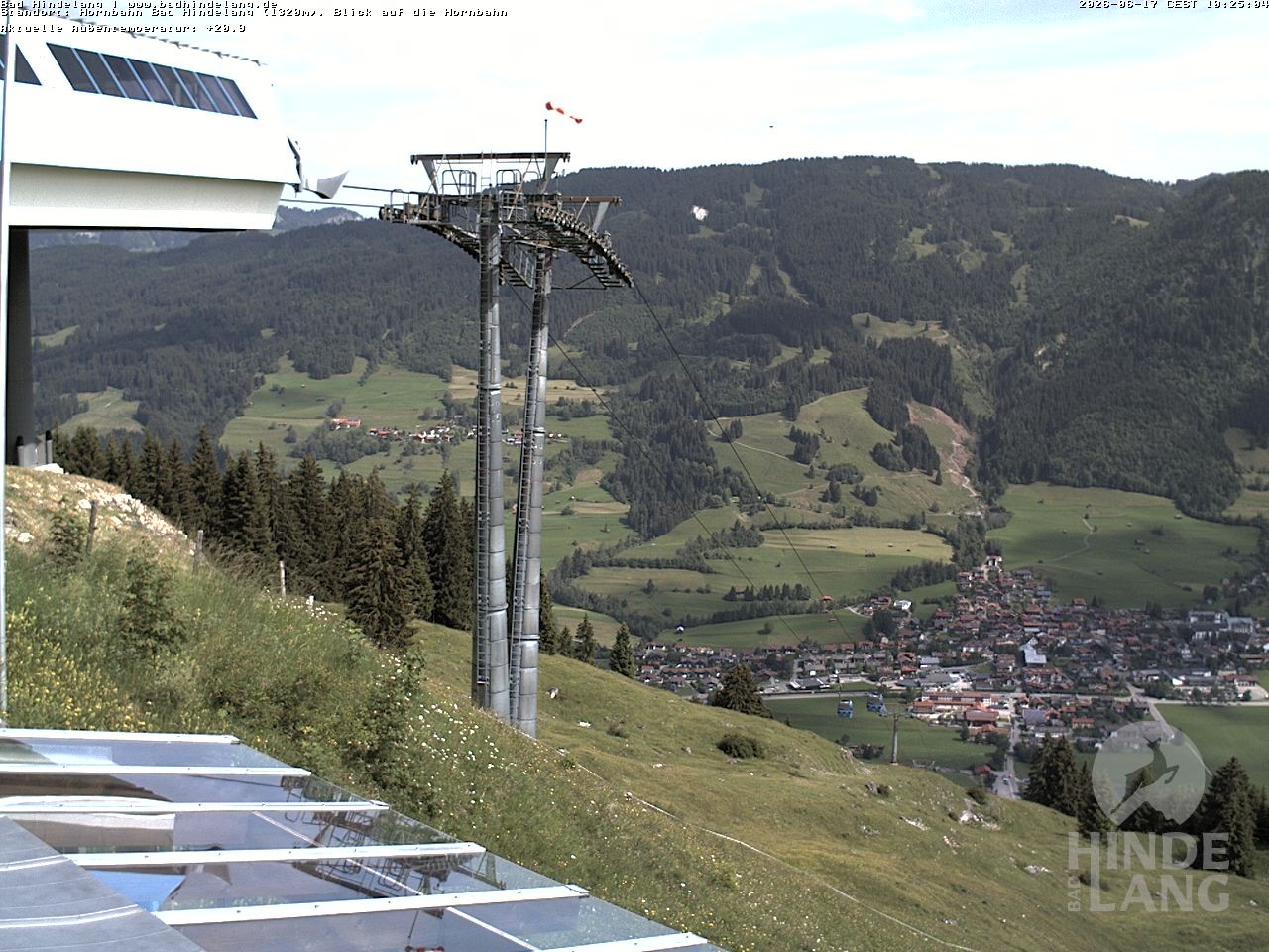 Archived image Webcam Mountain station Hornbahn