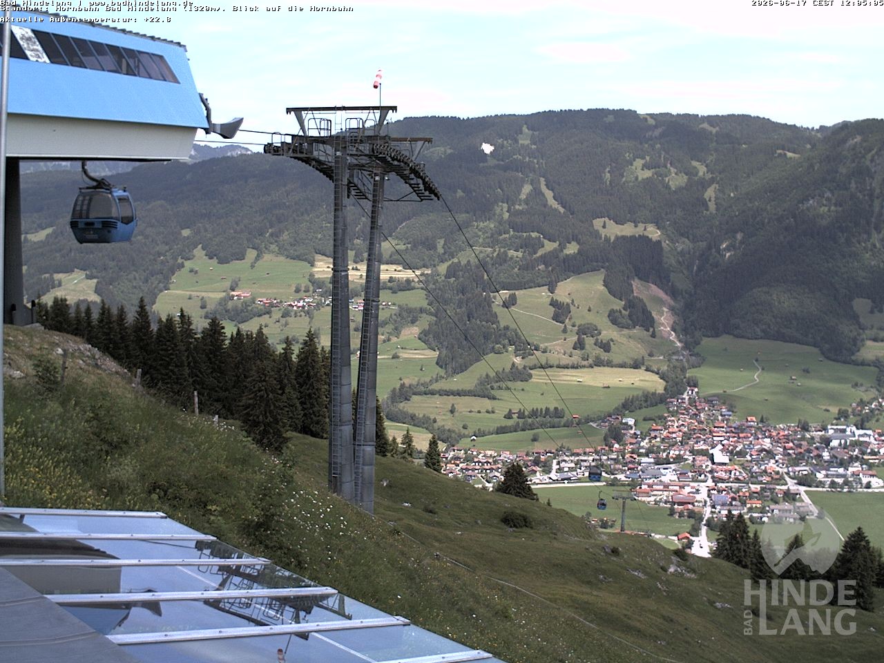 Archived image Webcam Mountain station Hornbahn