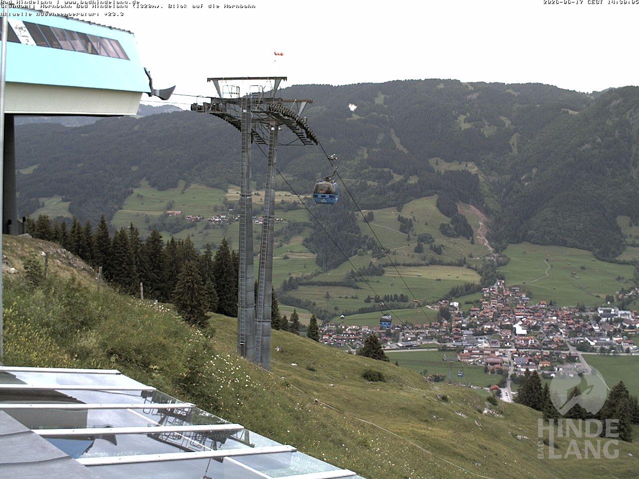 Archived image Webcam Mountain station Hornbahn