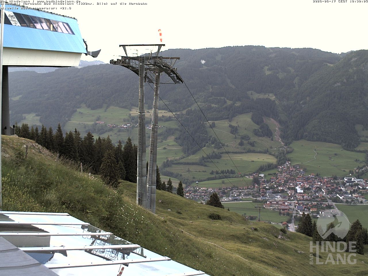 Archived image Webcam Mountain station Hornbahn