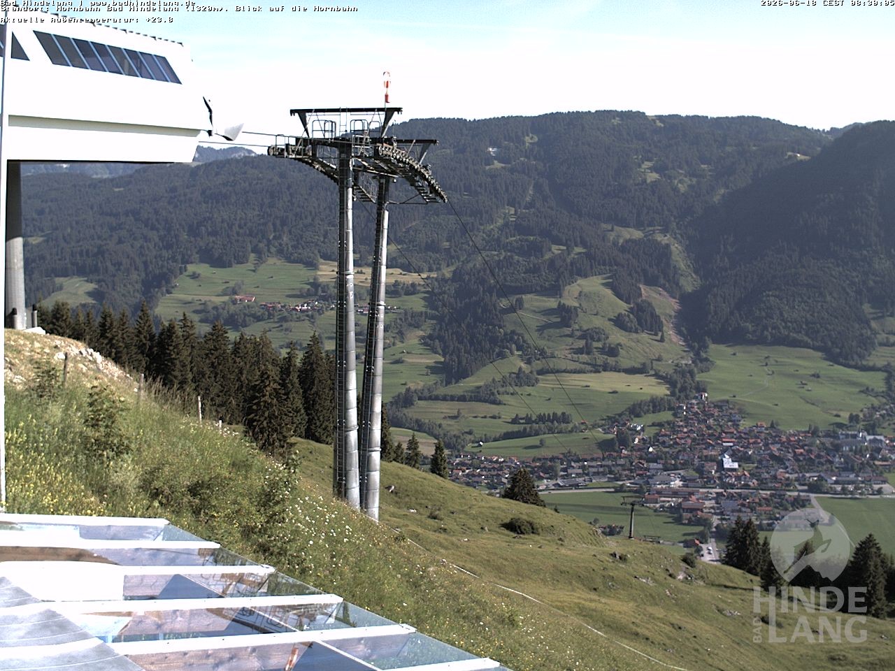 Archived image Webcam Mountain station Hornbahn
