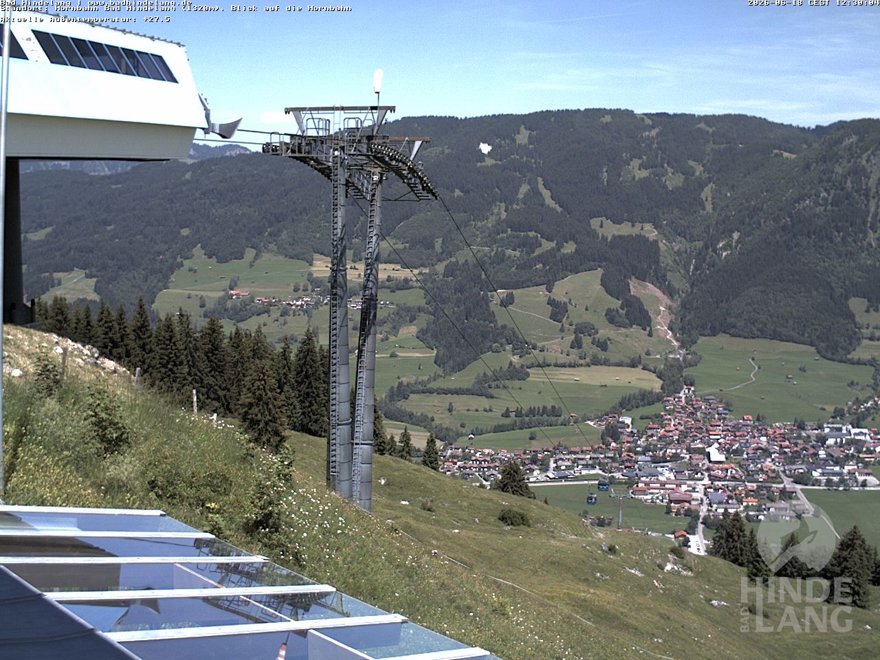 Archived image Webcam Mountain station Hornbahn