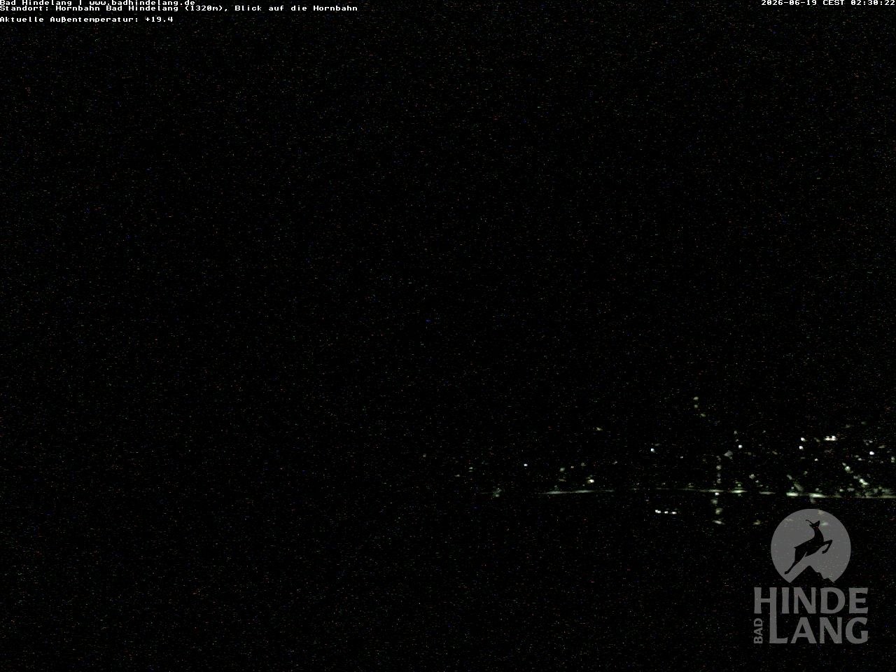 Archiv Foto Webcam Aussicht auf Bad Hindelang von der Hornbahn Bergstation