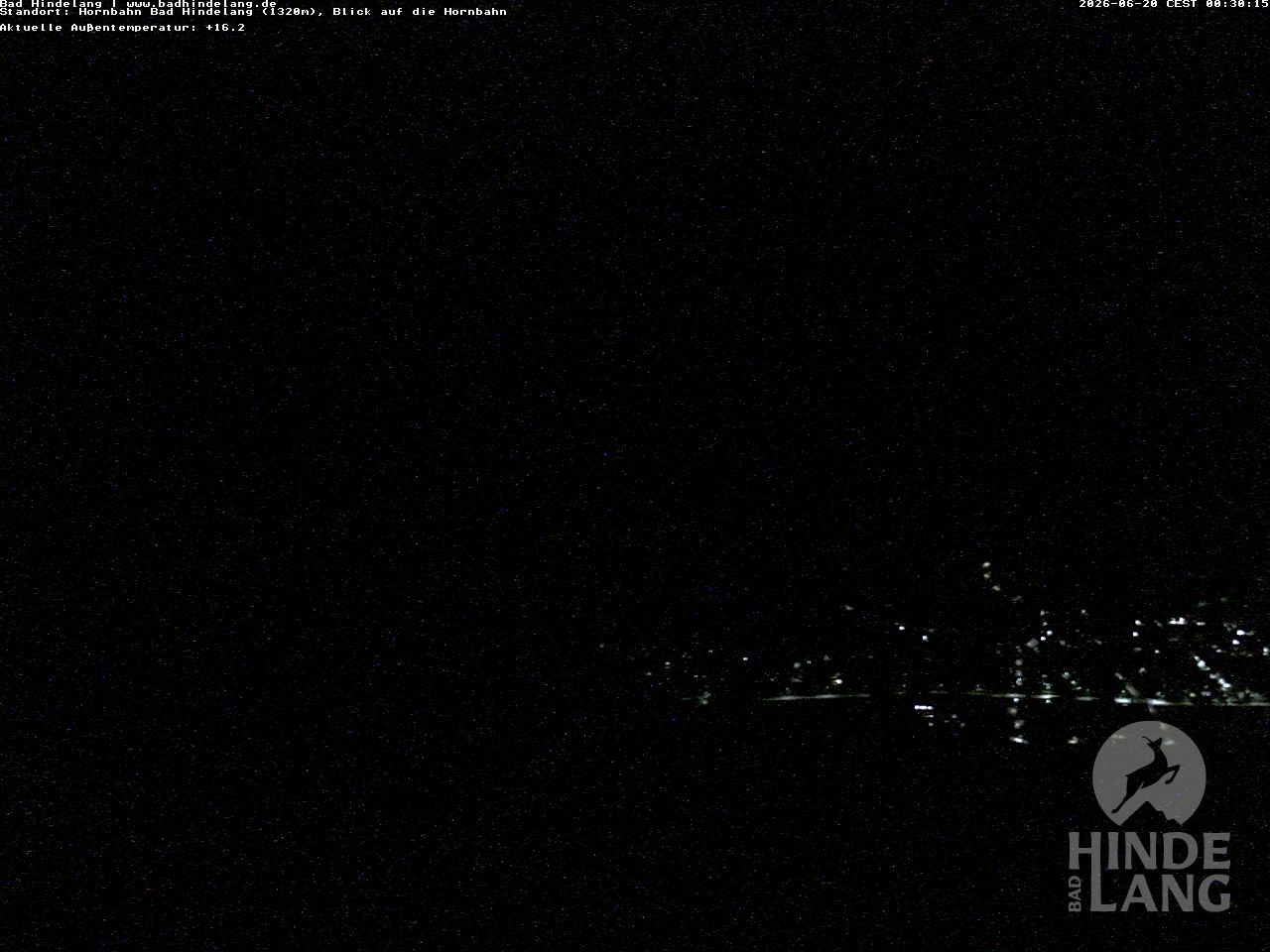 Archiv Foto Webcam Aussicht auf Bad Hindelang von der Hornbahn Bergstation
