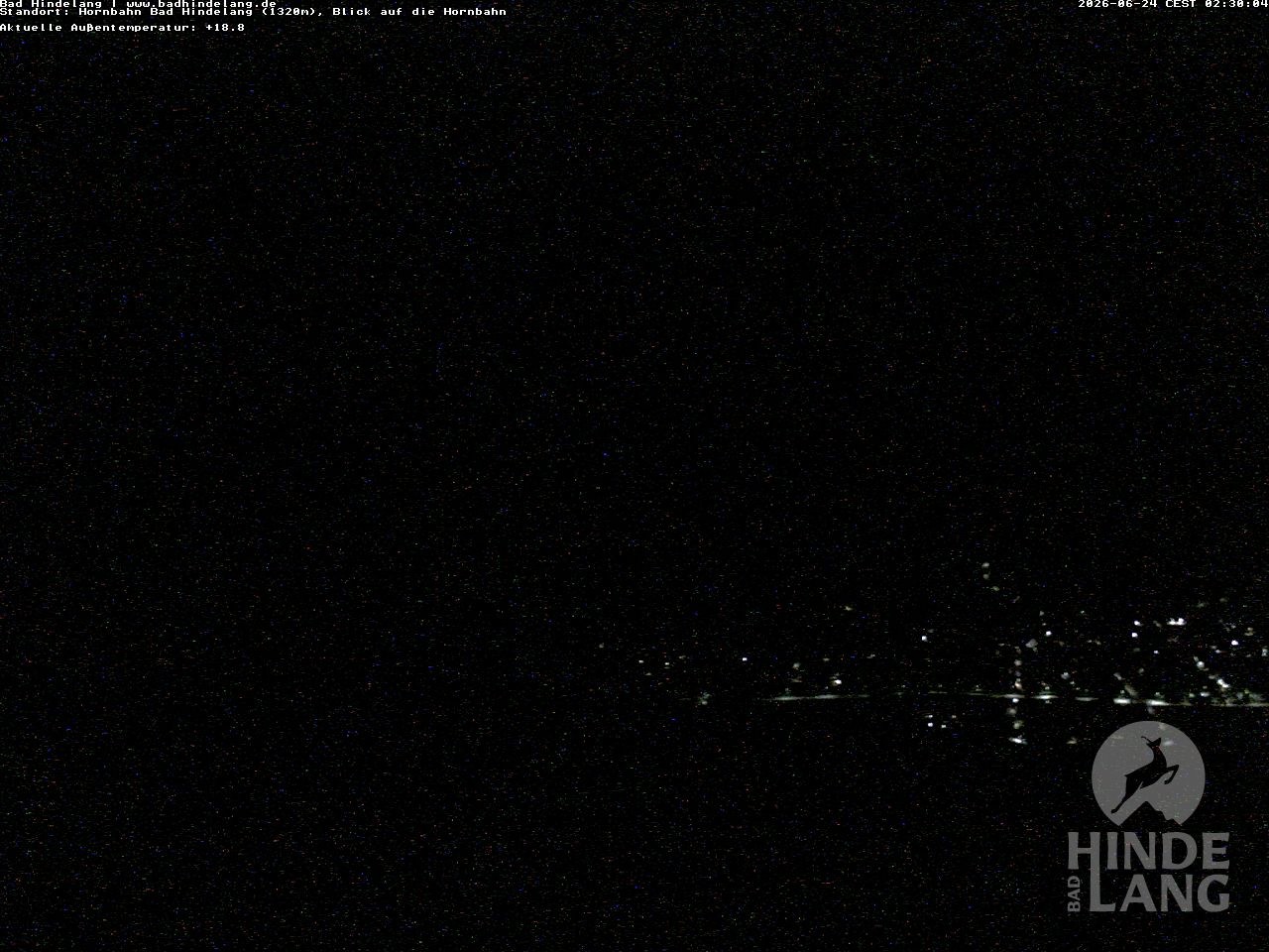 Archived image Webcam Mountain station Hornbahn