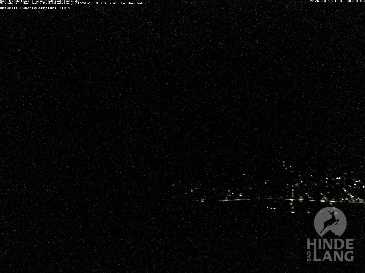 Archived image Webcam Mountain station Hornbahn