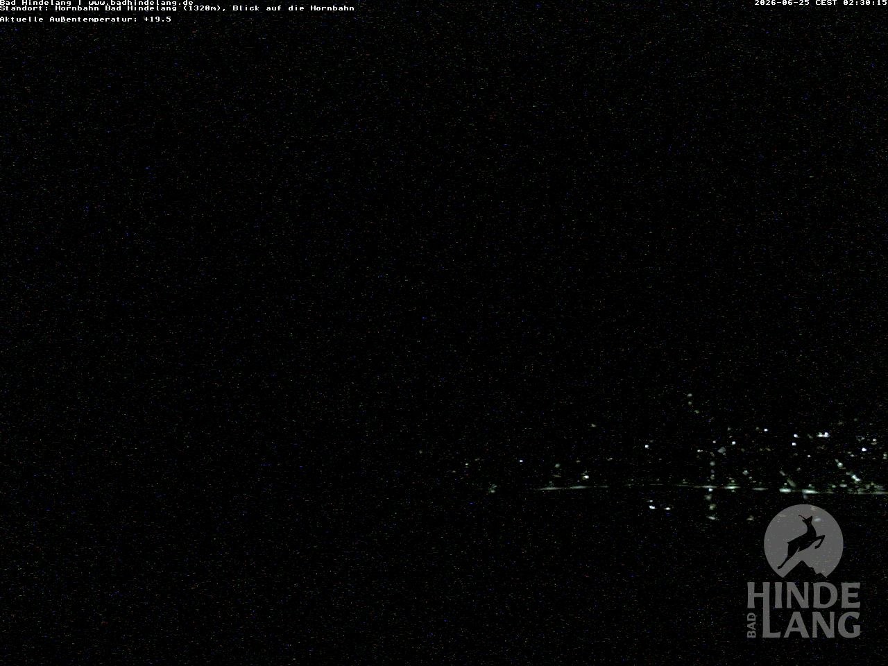 Archived image Webcam Mountain station Hornbahn