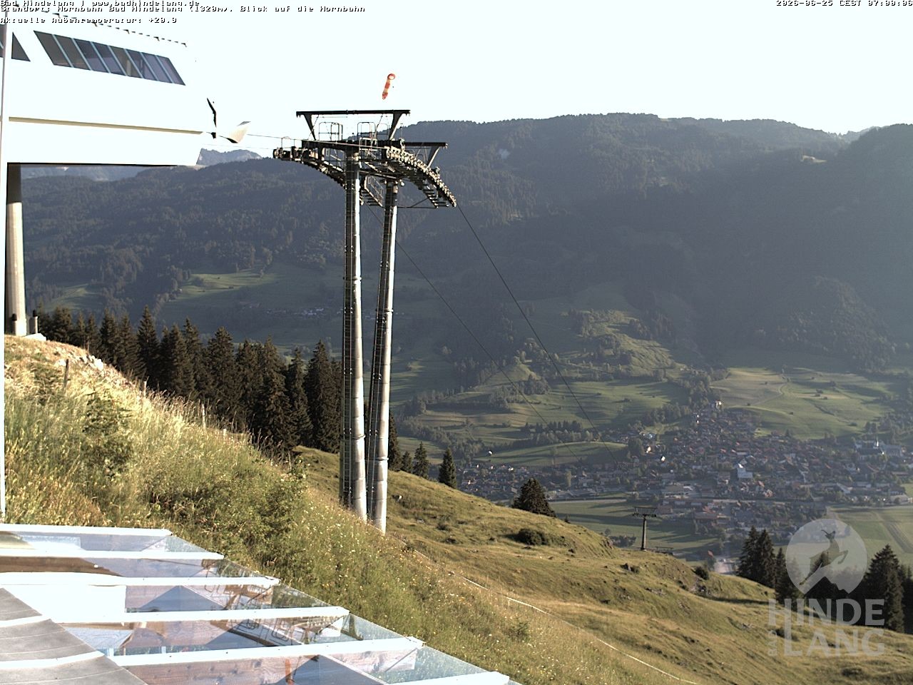 Archived image Webcam Mountain station Hornbahn