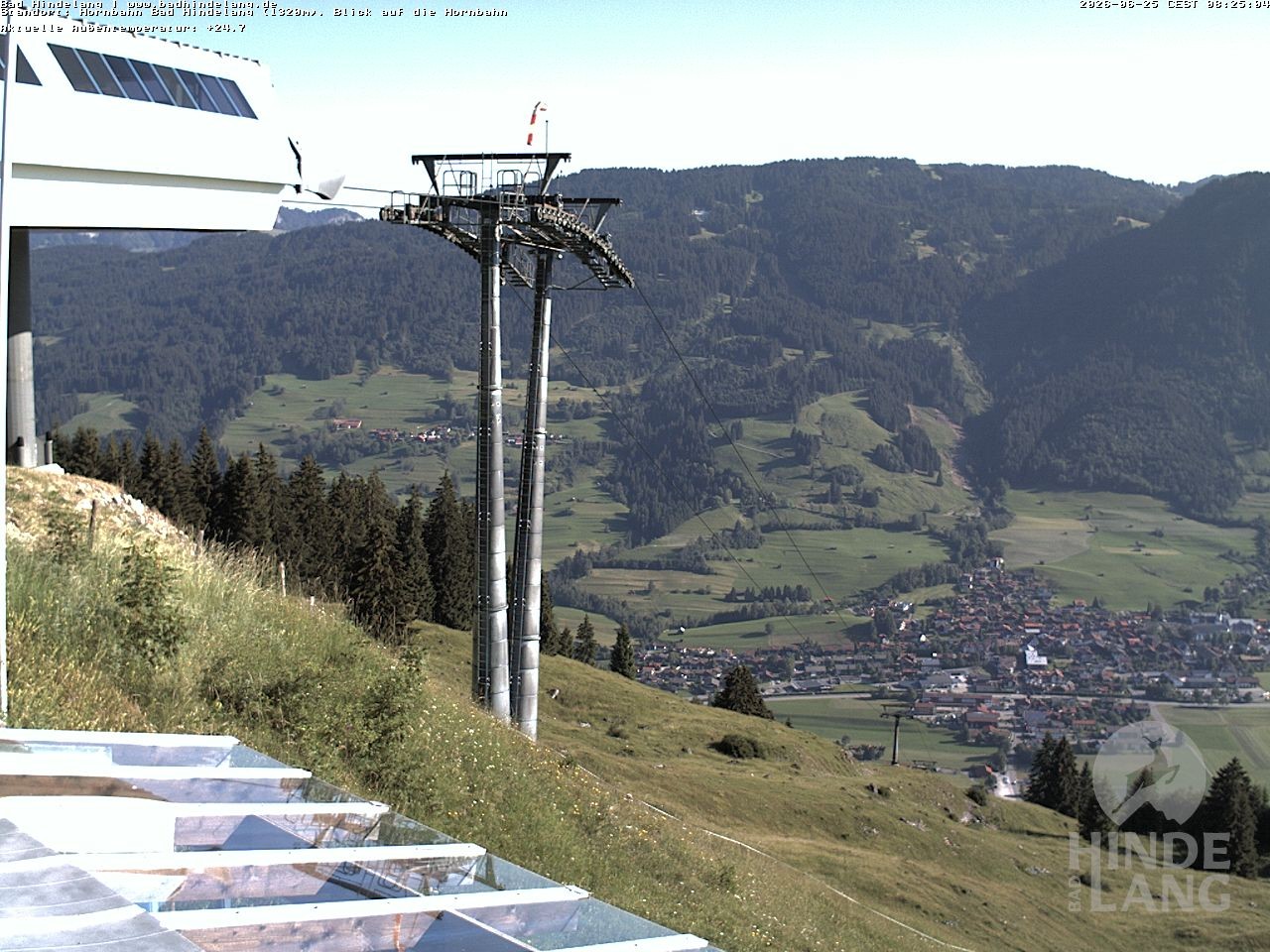 Archived image Webcam Mountain station Hornbahn