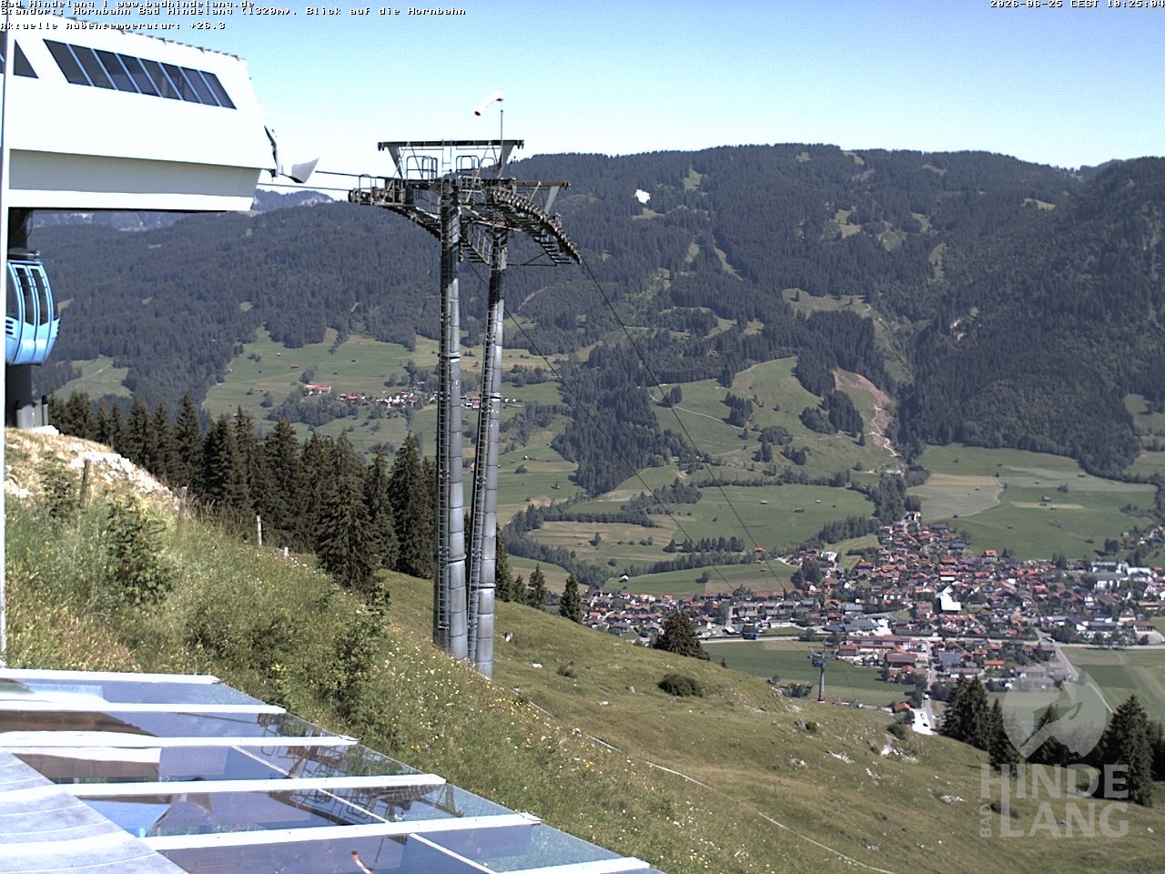 Archived image Webcam Mountain station Hornbahn