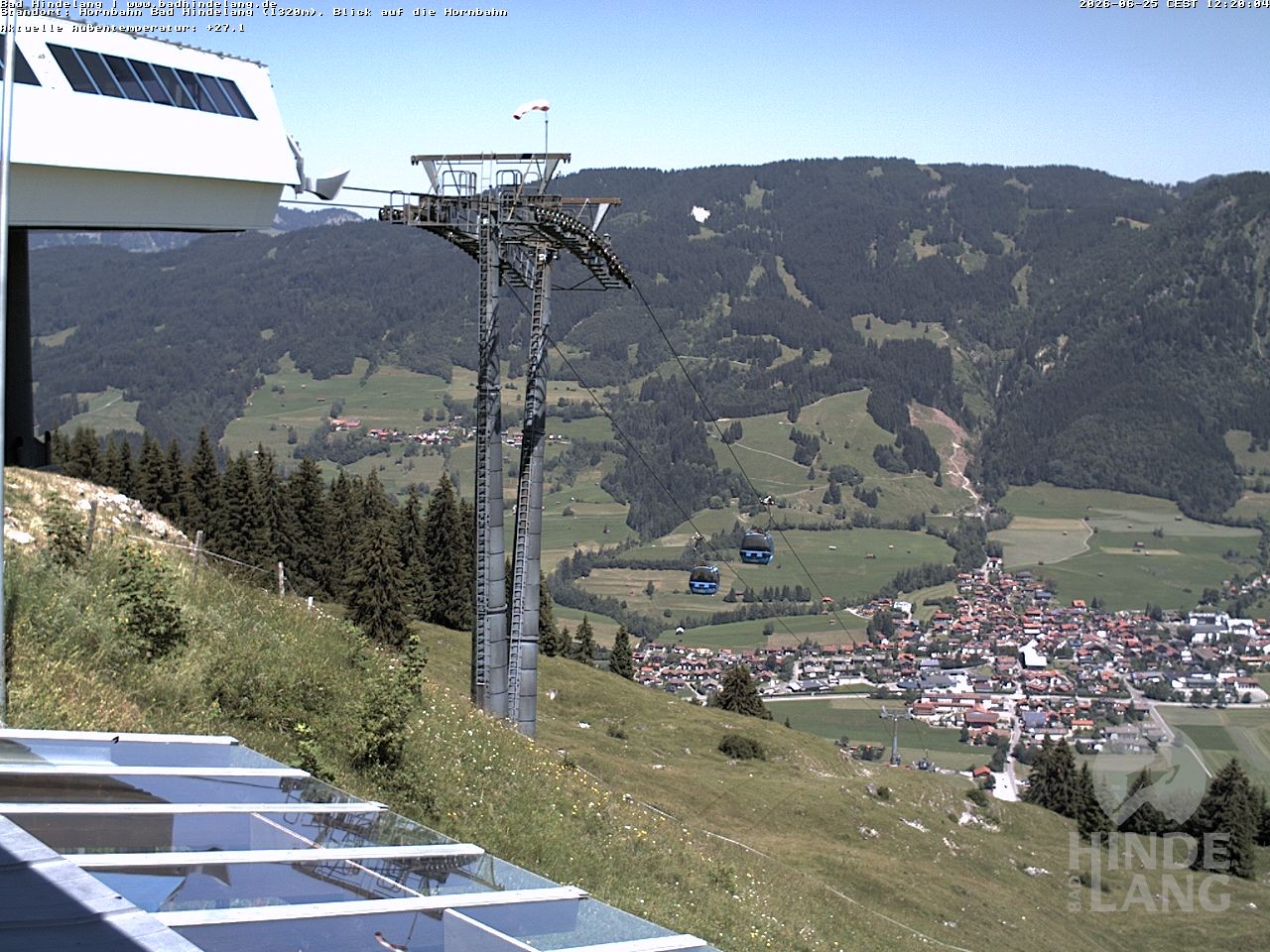 Archived image Webcam Mountain station Hornbahn