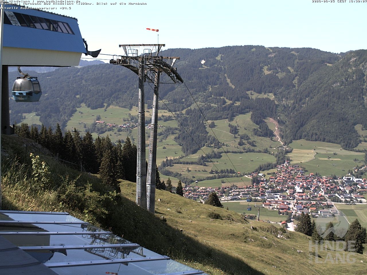 Archived image Webcam Mountain station Hornbahn