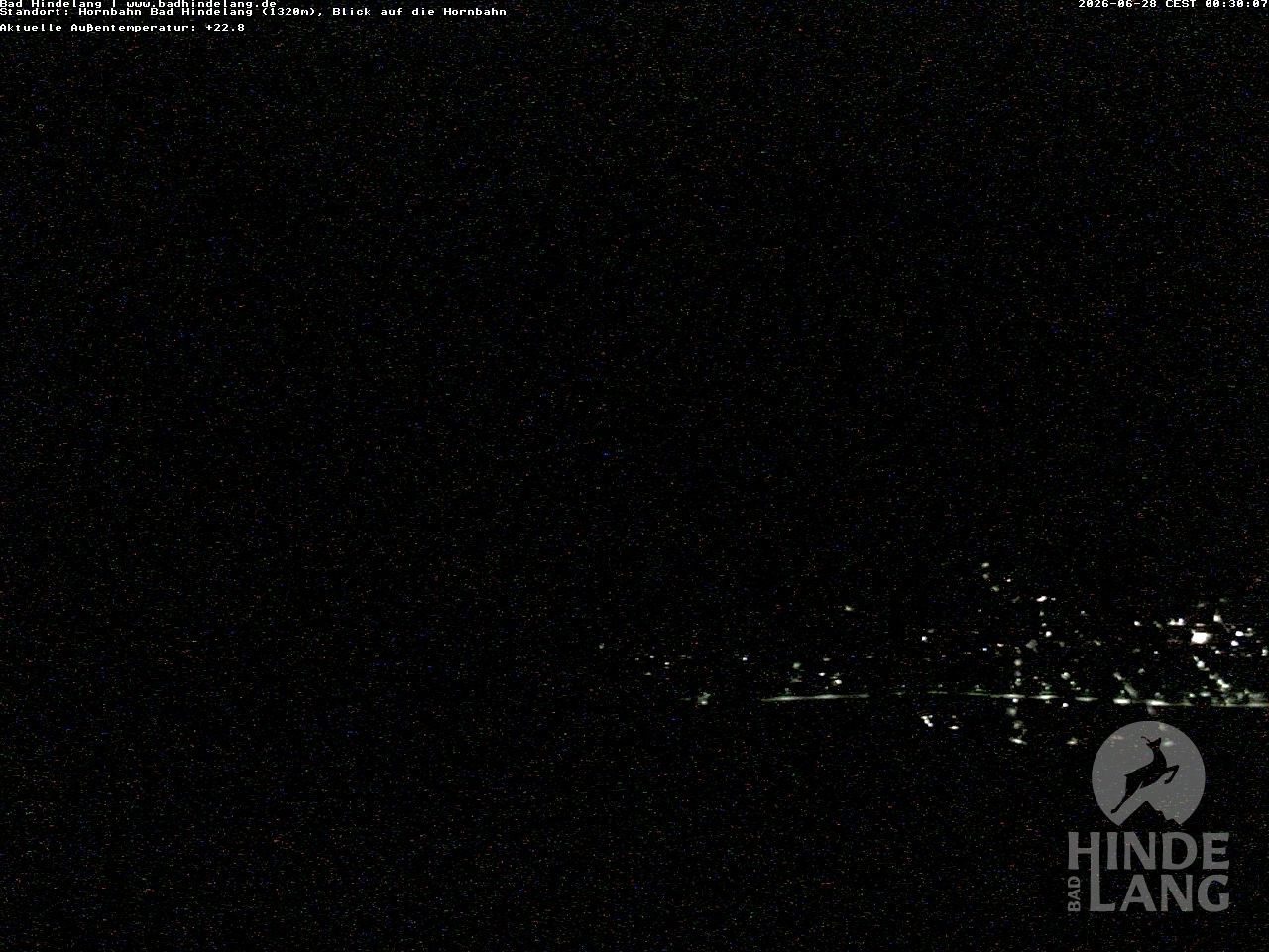 Archiv Foto Webcam Aussicht auf Bad Hindelang von der Hornbahn Bergstation
