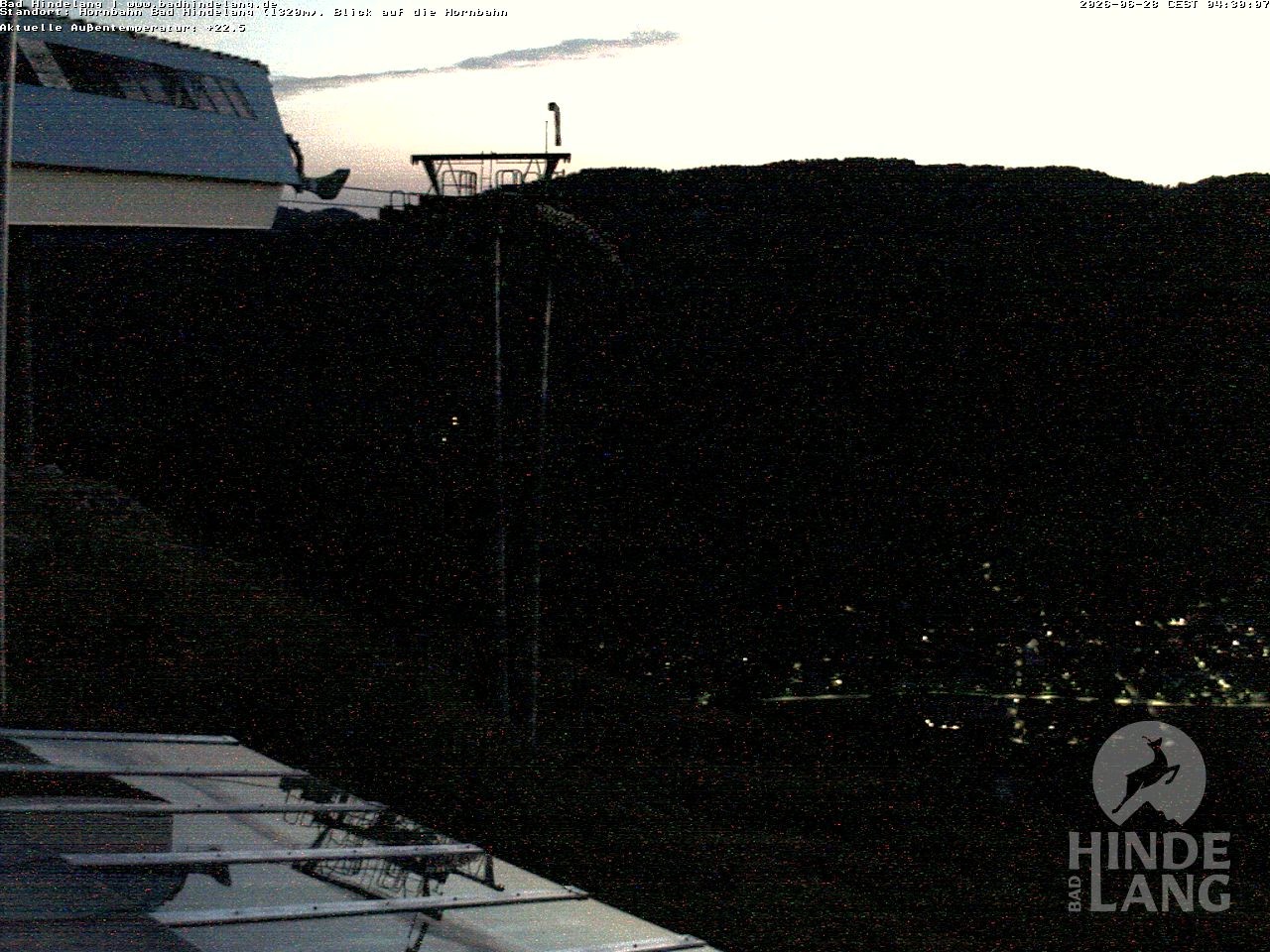 Archiv Foto Webcam Aussicht auf Bad Hindelang von der Hornbahn Bergstation