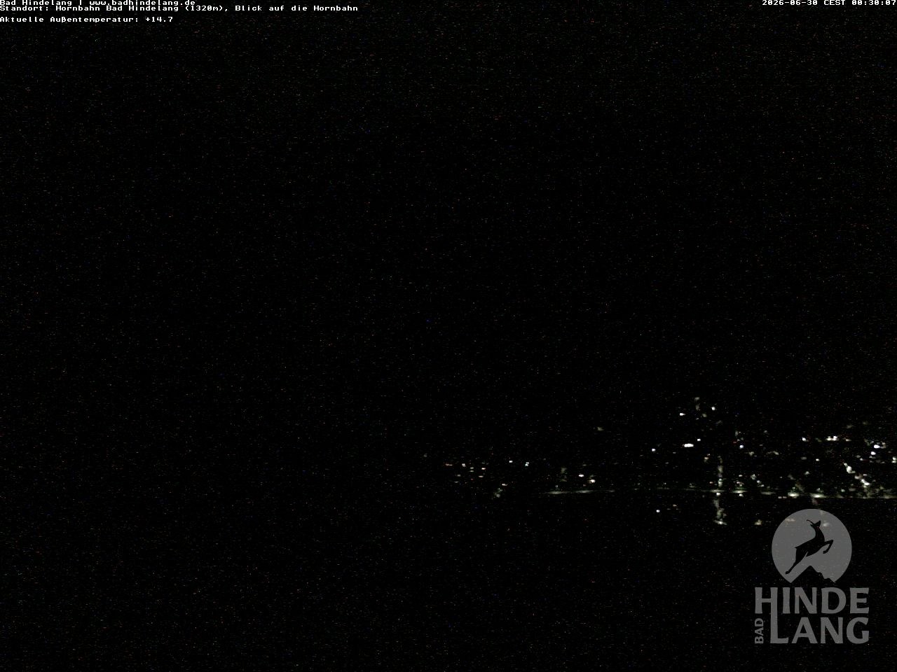 Archiv Foto Webcam Aussicht auf Bad Hindelang von der Hornbahn Bergstation