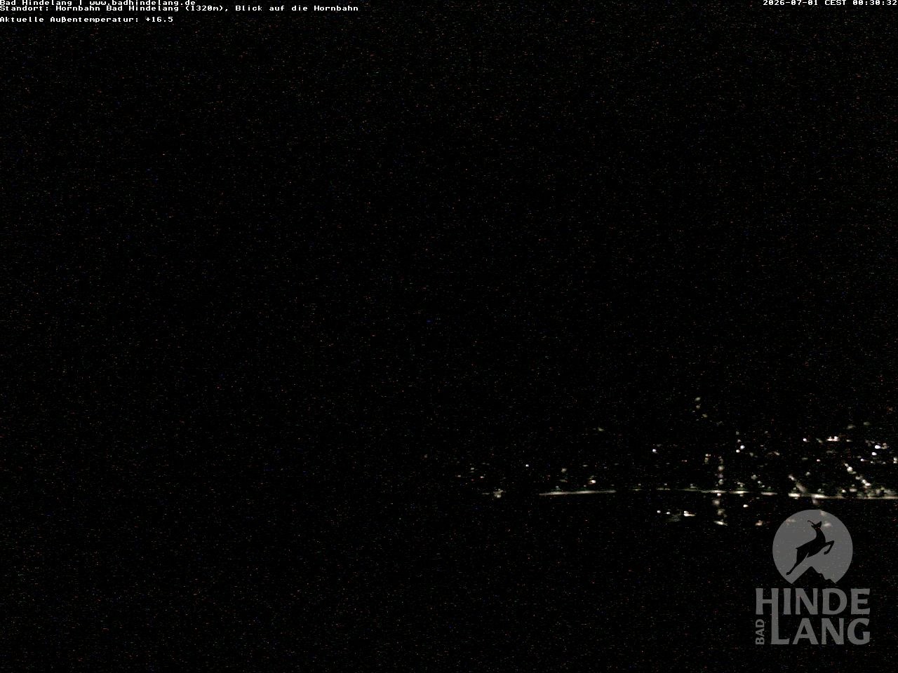 Archiv Foto Webcam Aussicht auf Bad Hindelang von der Hornbahn Bergstation