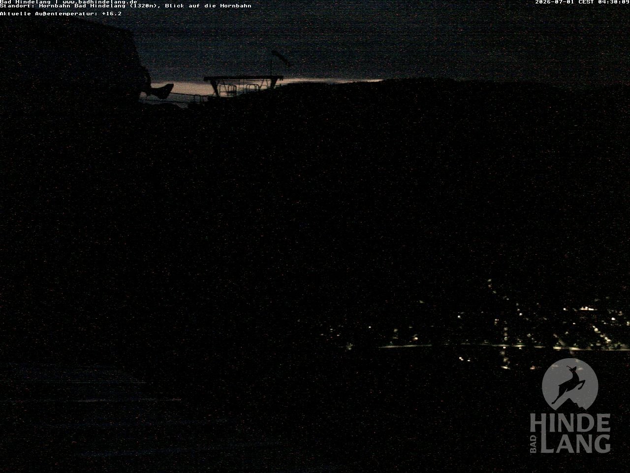 Archiv Foto Webcam Aussicht auf Bad Hindelang von der Hornbahn Bergstation