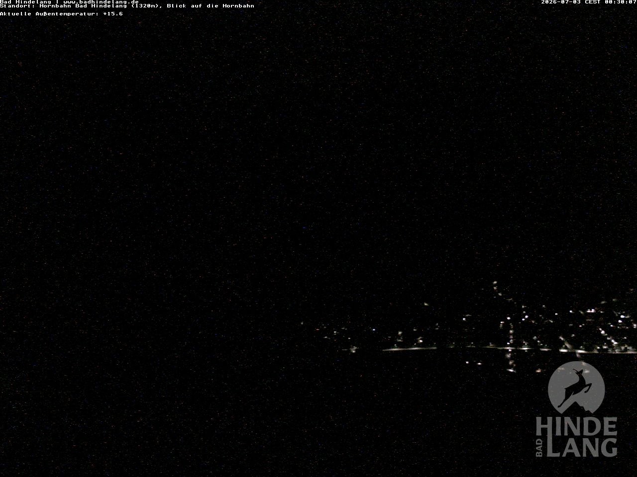 Archived image Webcam Mountain station Hornbahn
