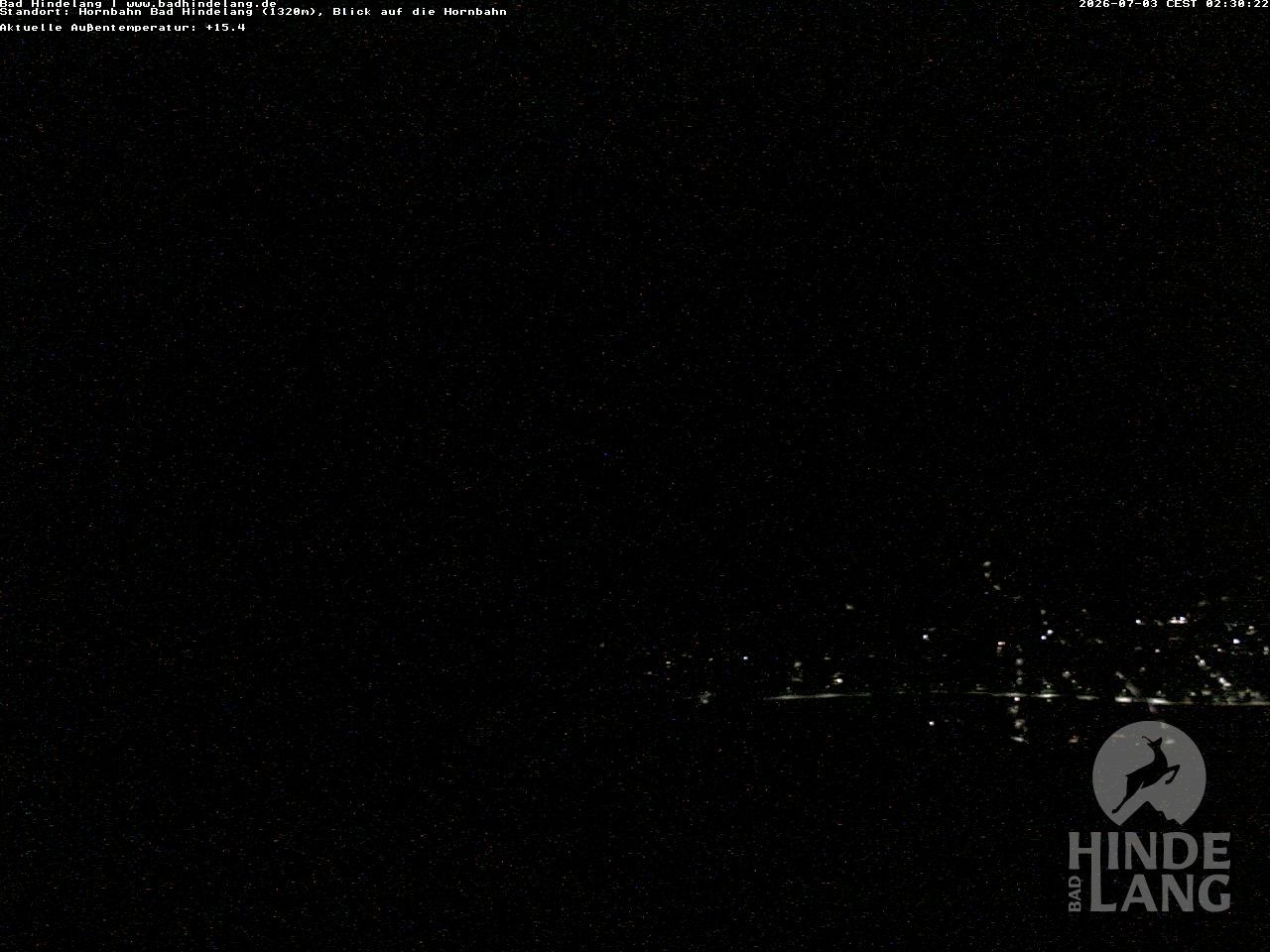 Archived image Webcam Mountain station Hornbahn