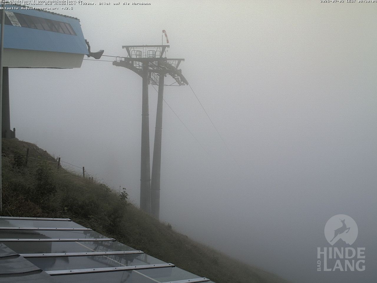 Archived image Webcam Mountain station Hornbahn
