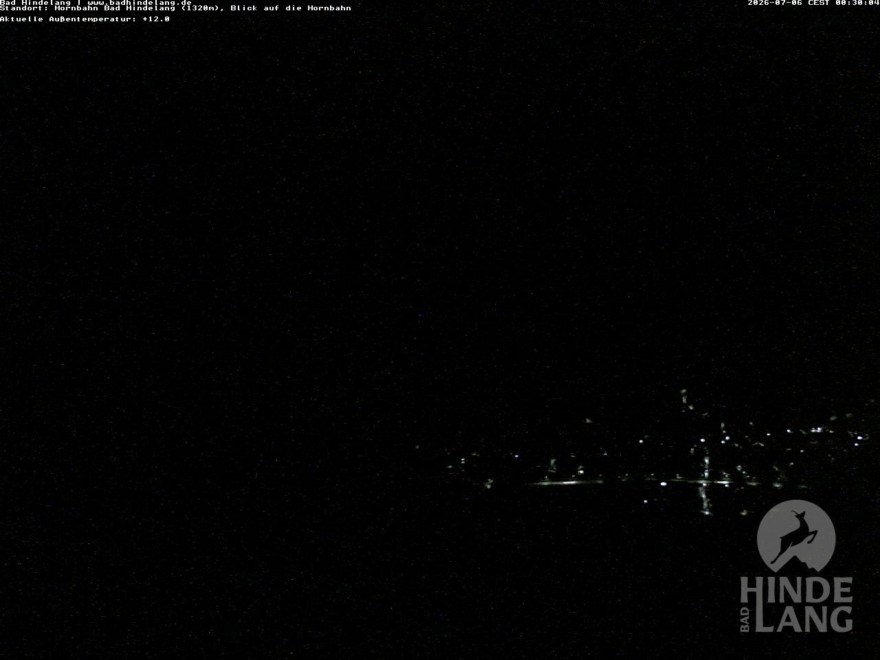 Archiv Foto Webcam Aussicht auf Bad Hindelang von der Hornbahn Bergstation
