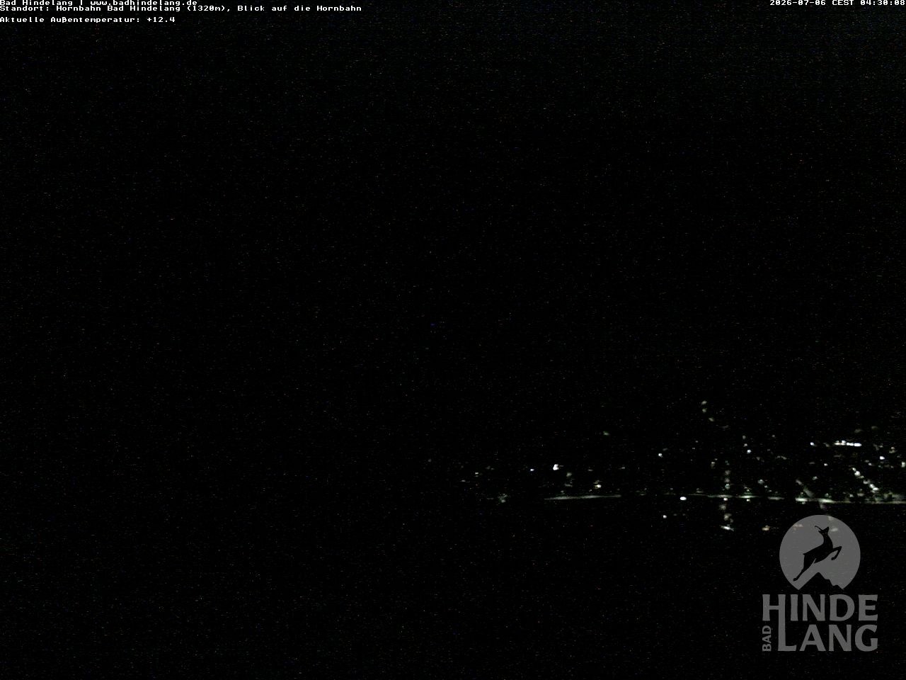 Archiv Foto Webcam Aussicht auf Bad Hindelang von der Hornbahn Bergstation