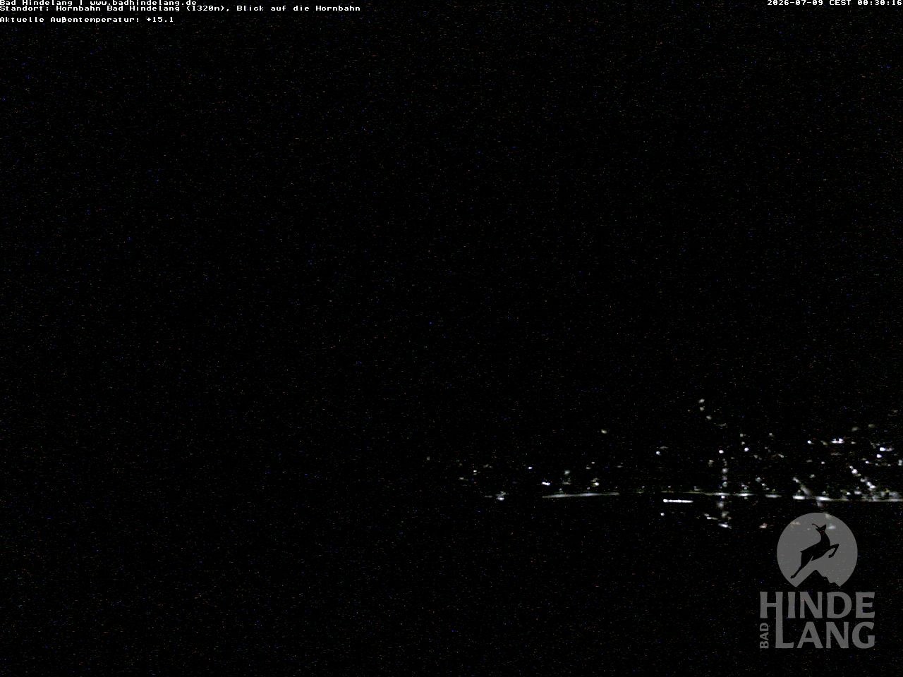 Archived image Webcam Mountain station Hornbahn