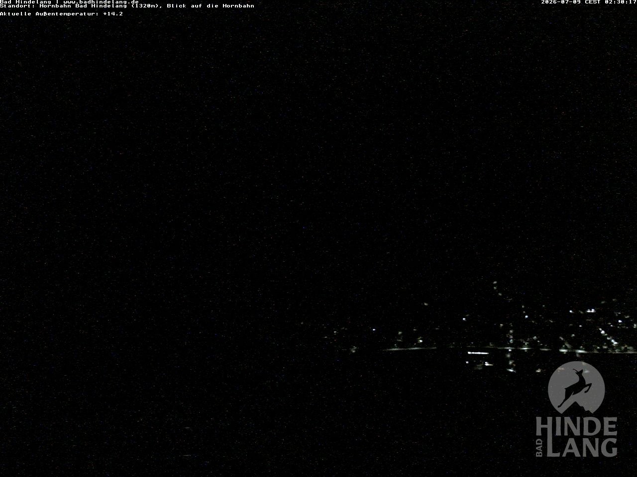 Archived image Webcam Mountain station Hornbahn