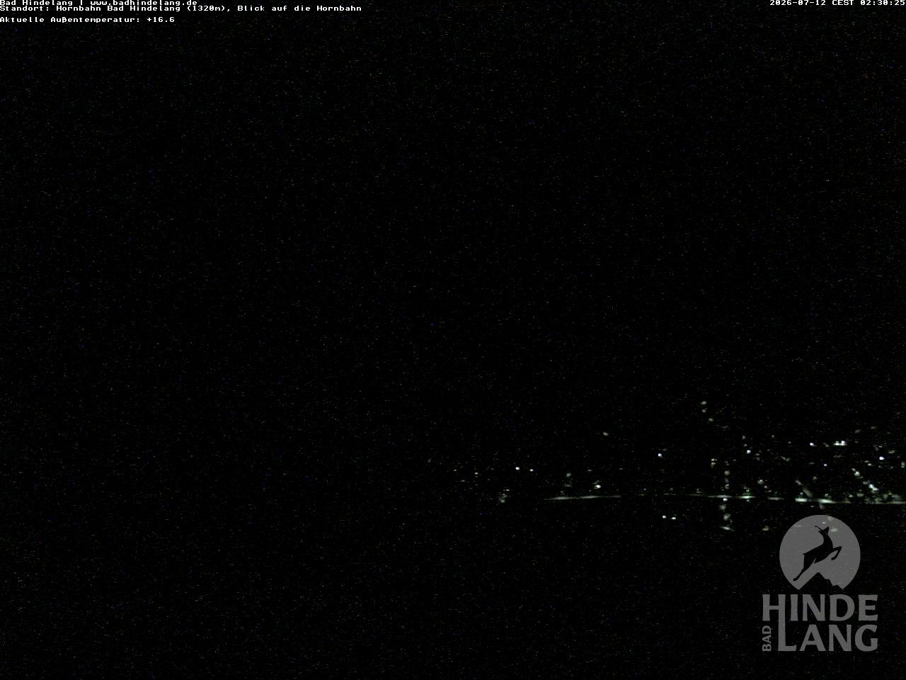 Archived image Webcam Mountain station Hornbahn