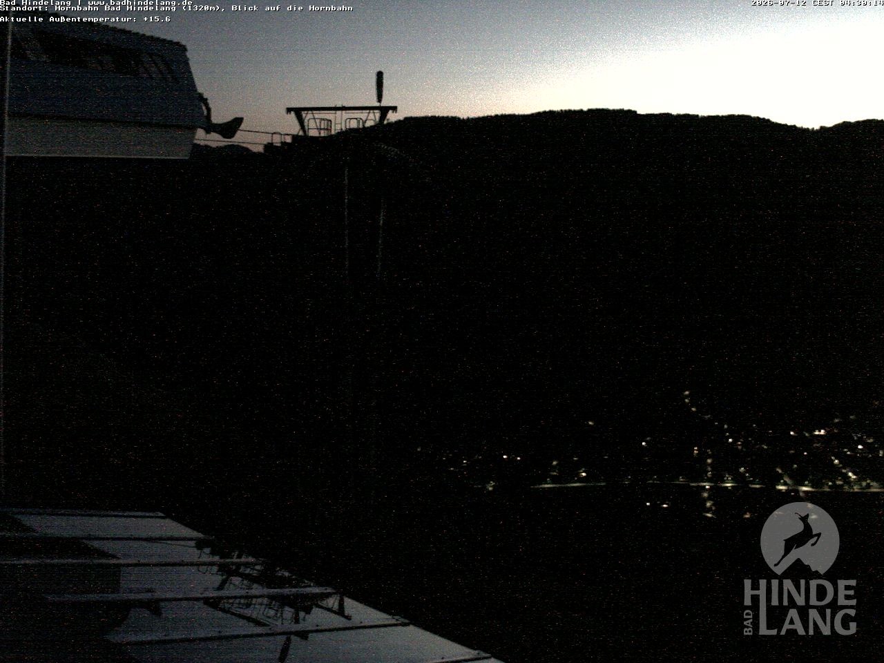Archived image Webcam Mountain station Hornbahn