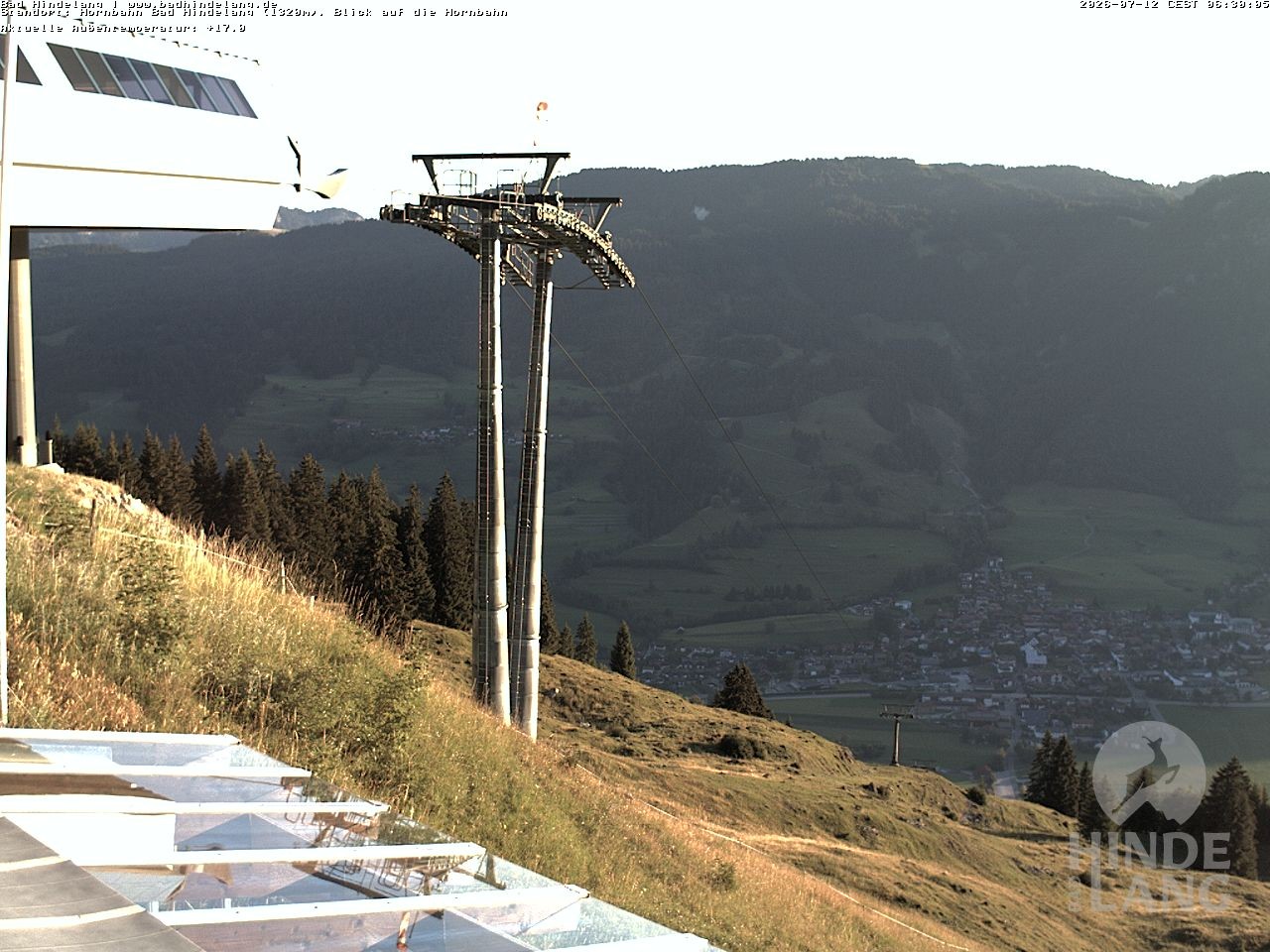 Archived image Webcam Mountain station Hornbahn