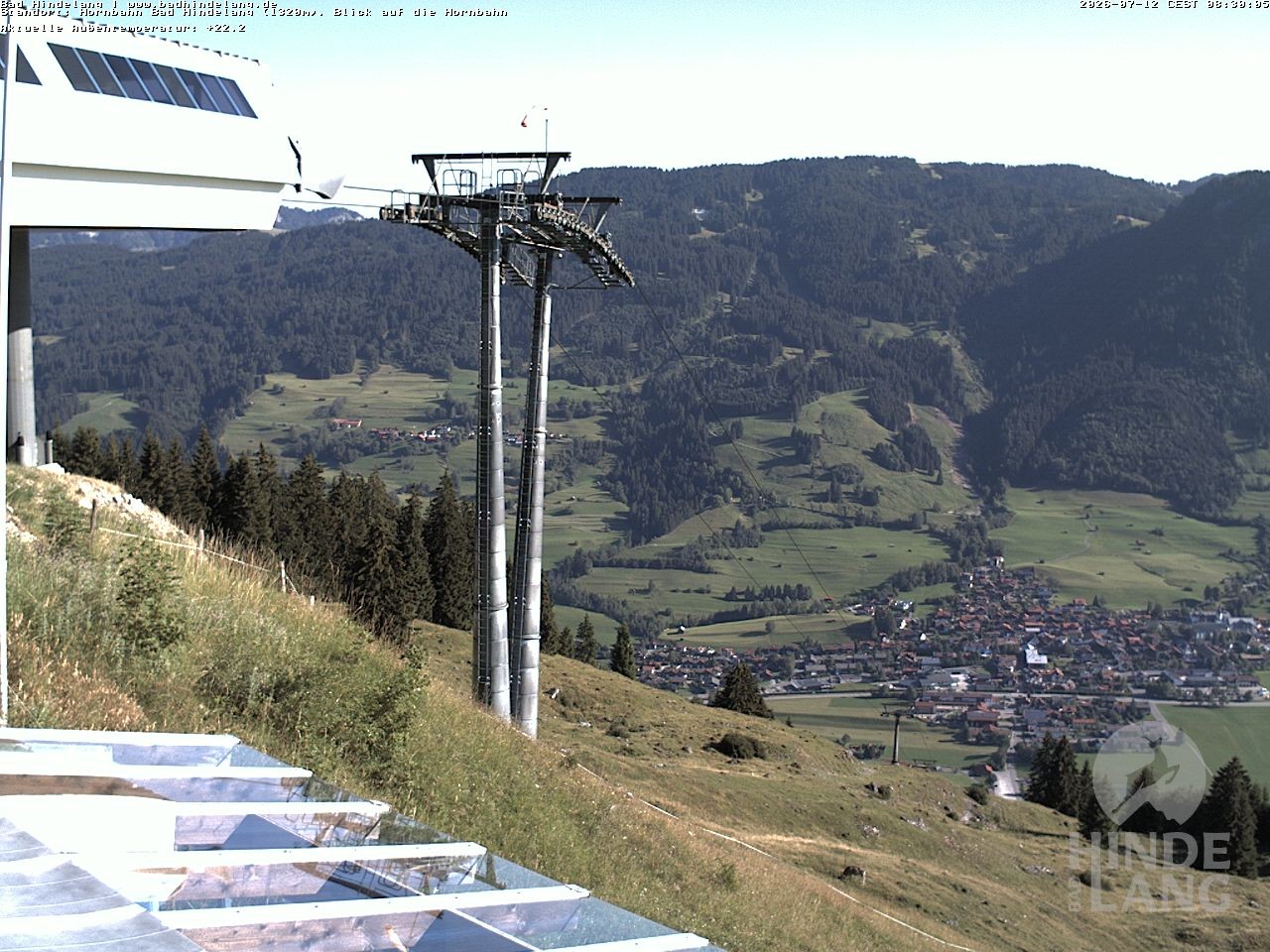 Archived image Webcam Mountain station Hornbahn