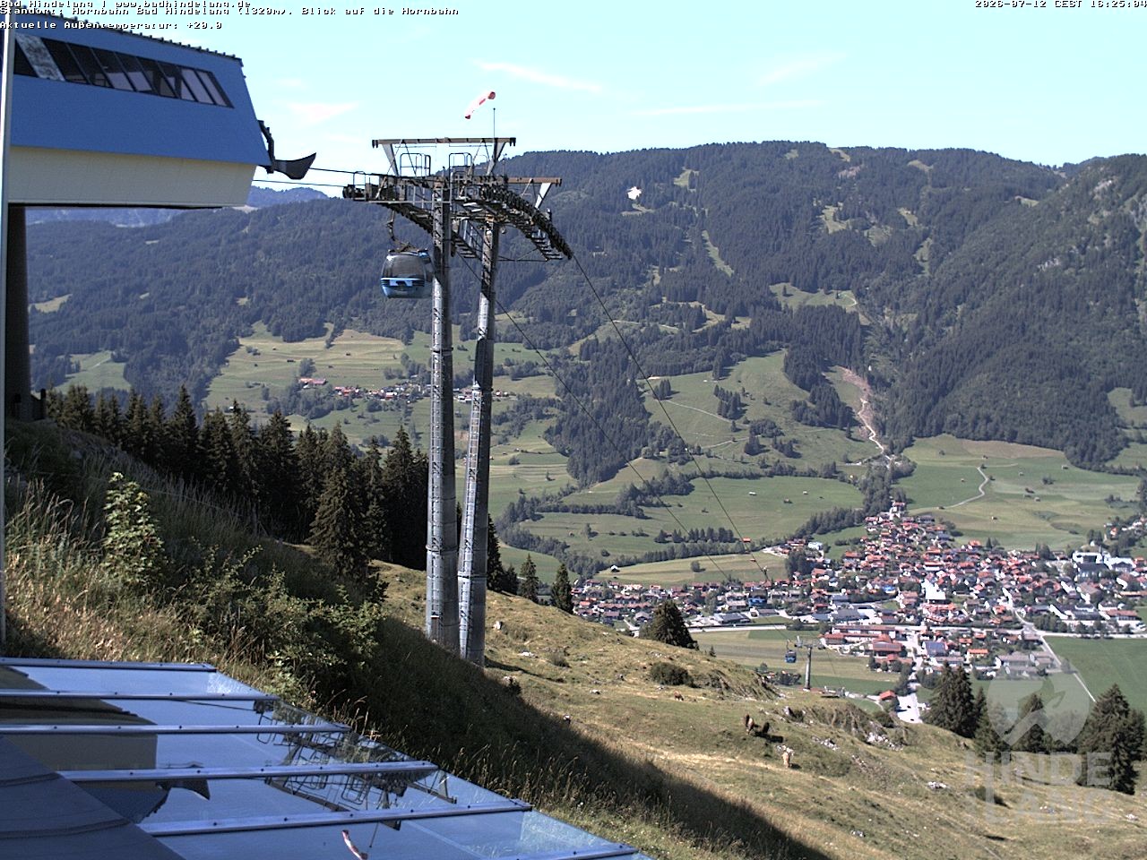 Archived image Webcam Mountain station Hornbahn