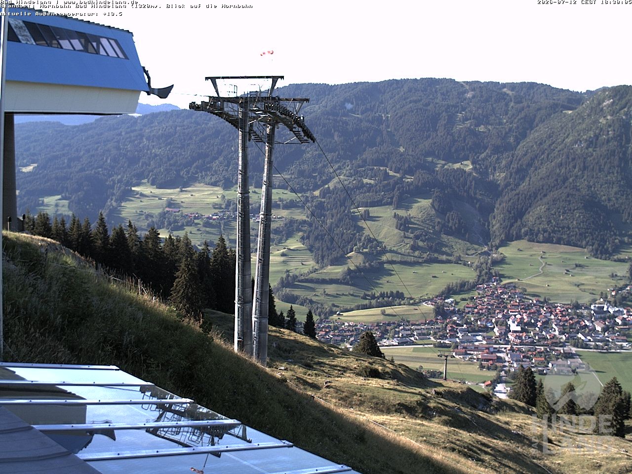 Archived image Webcam Mountain station Hornbahn