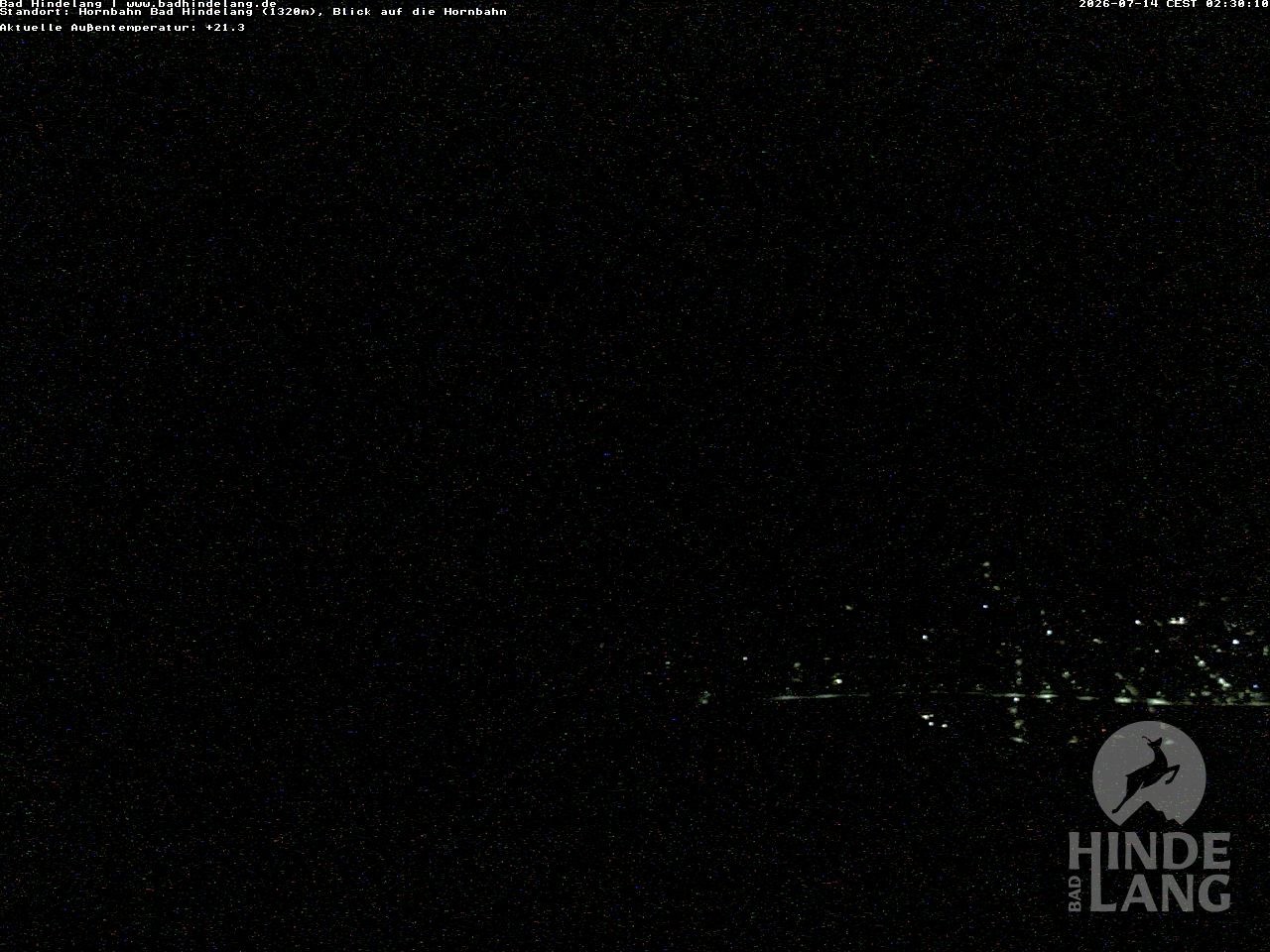Archiv Foto Webcam Aussicht auf Bad Hindelang von der Hornbahn Bergstation