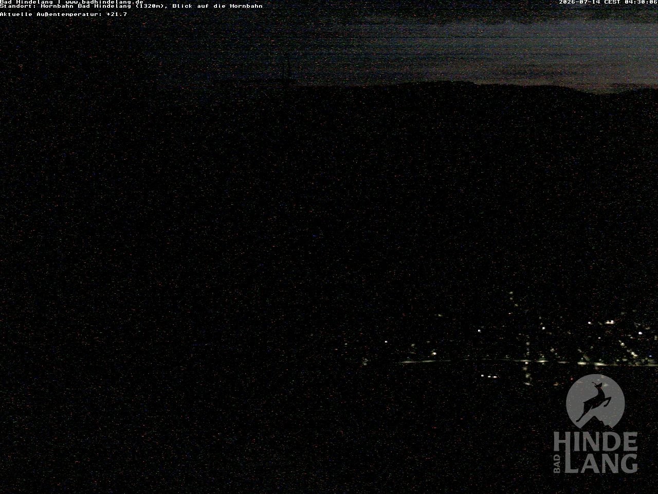Archiv Foto Webcam Aussicht auf Bad Hindelang von der Hornbahn Bergstation