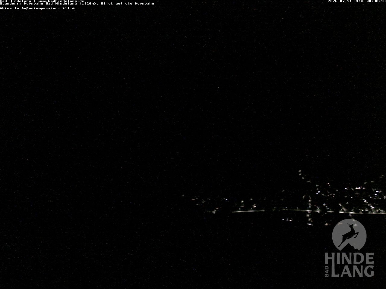 Archived image Webcam Mountain station Hornbahn